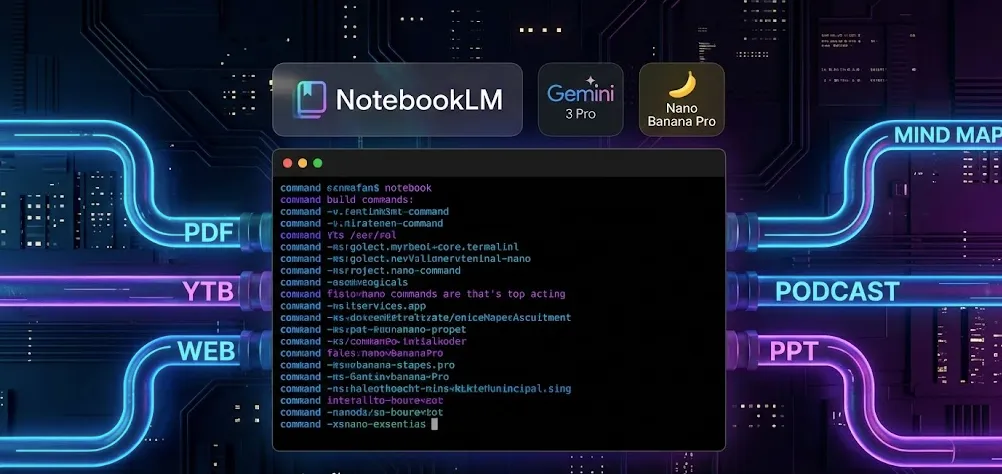 太狠了！NotebookLM 真的进了命令行：notebooklm-py 把"信息管道"搭起来了