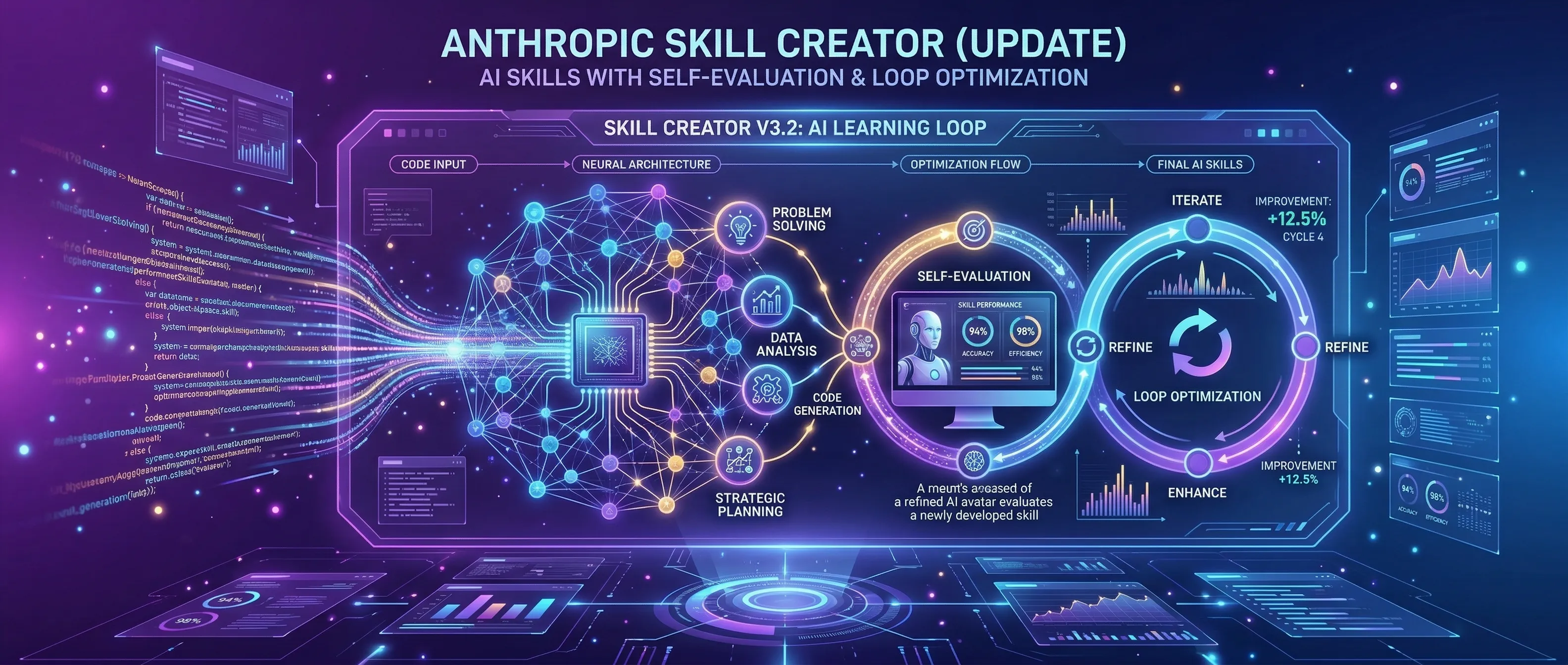 Anthropic Skill Creator 重磅更新：AI 技能自动评估与循环优化来了！